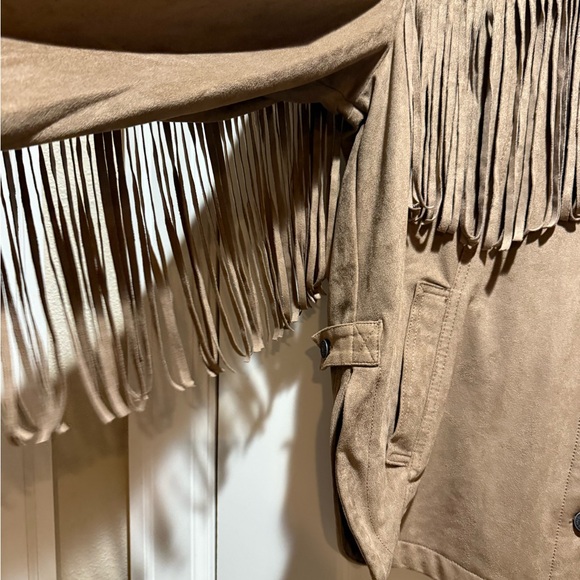 We The Free Brown Fringe Utility Jacket - Picture 2 of 5